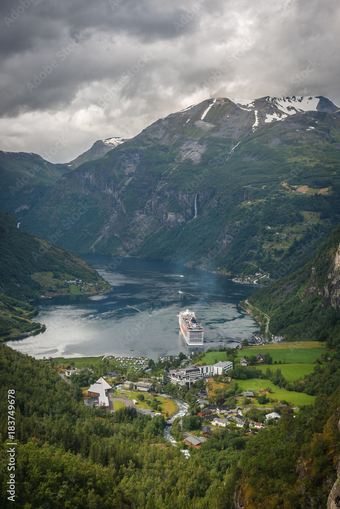 Fjord and mountain n Norway