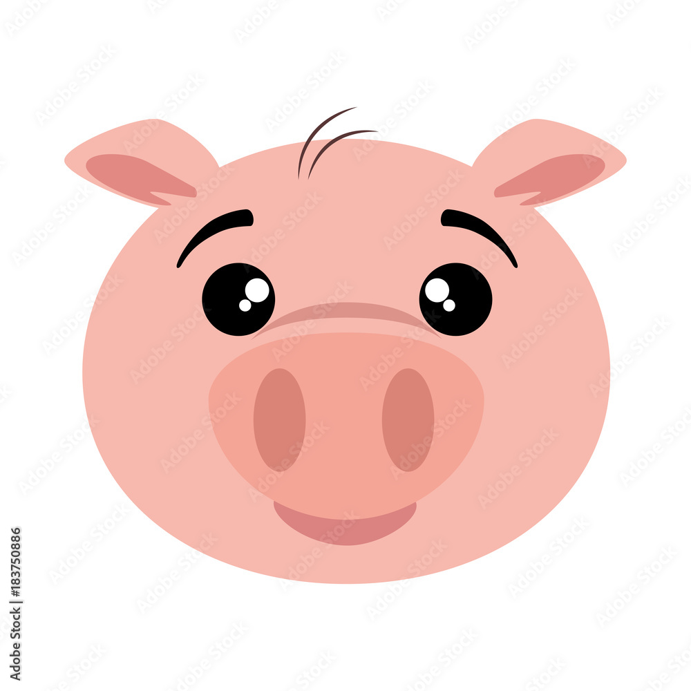 cute pig emoji kawaii vector illustration design cute pig emoji kawaii vector illustration design