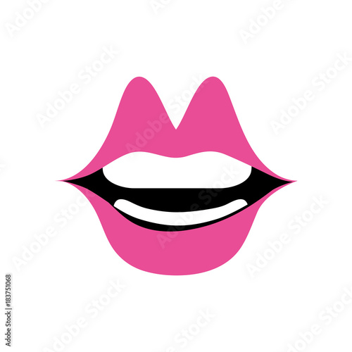 full color mouth with lipstick in the lips fashion makeup