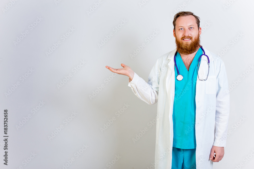 Male doctor at his office Male doctor at his office