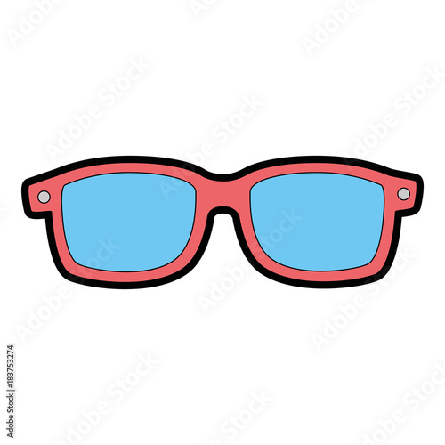sunglasses summer isolated icon vector illustration design