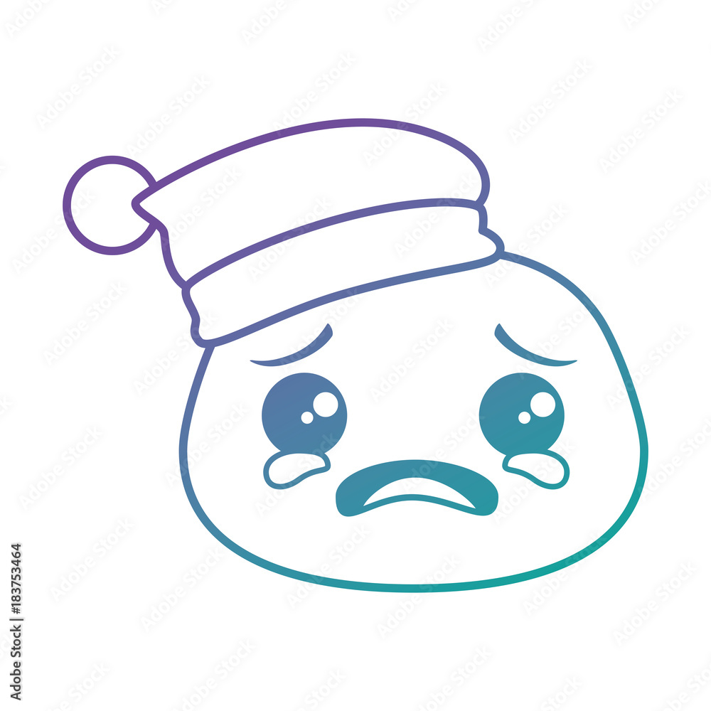 crying emoji face with sleeping hat vector illustration design crying emoji face with sleeping hat vector illustration design