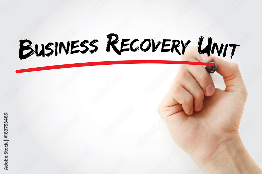 BRU - Business Recovery Unit acronym, business concept background BRU - Business Recovery Unit acronym, business concept background