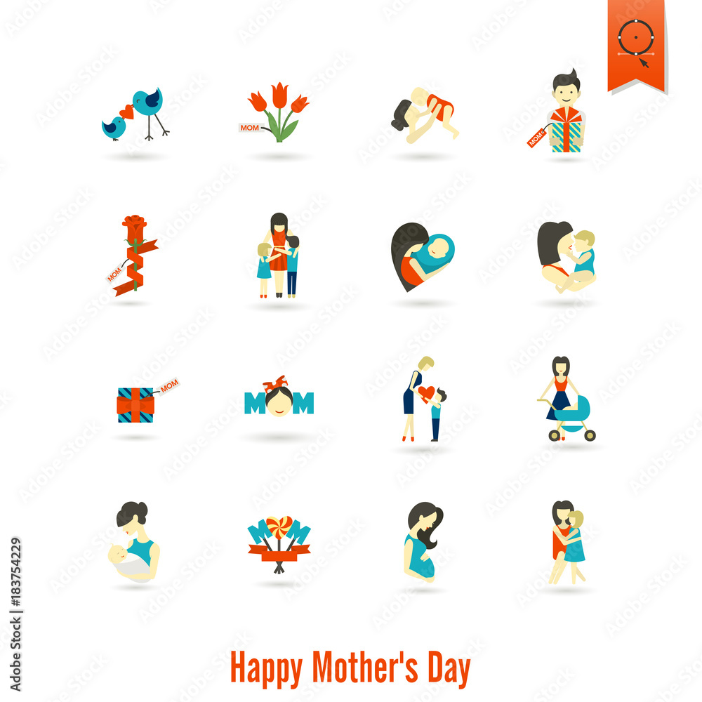 Happy Mothers Day Icons Happy Mothers Day Icons