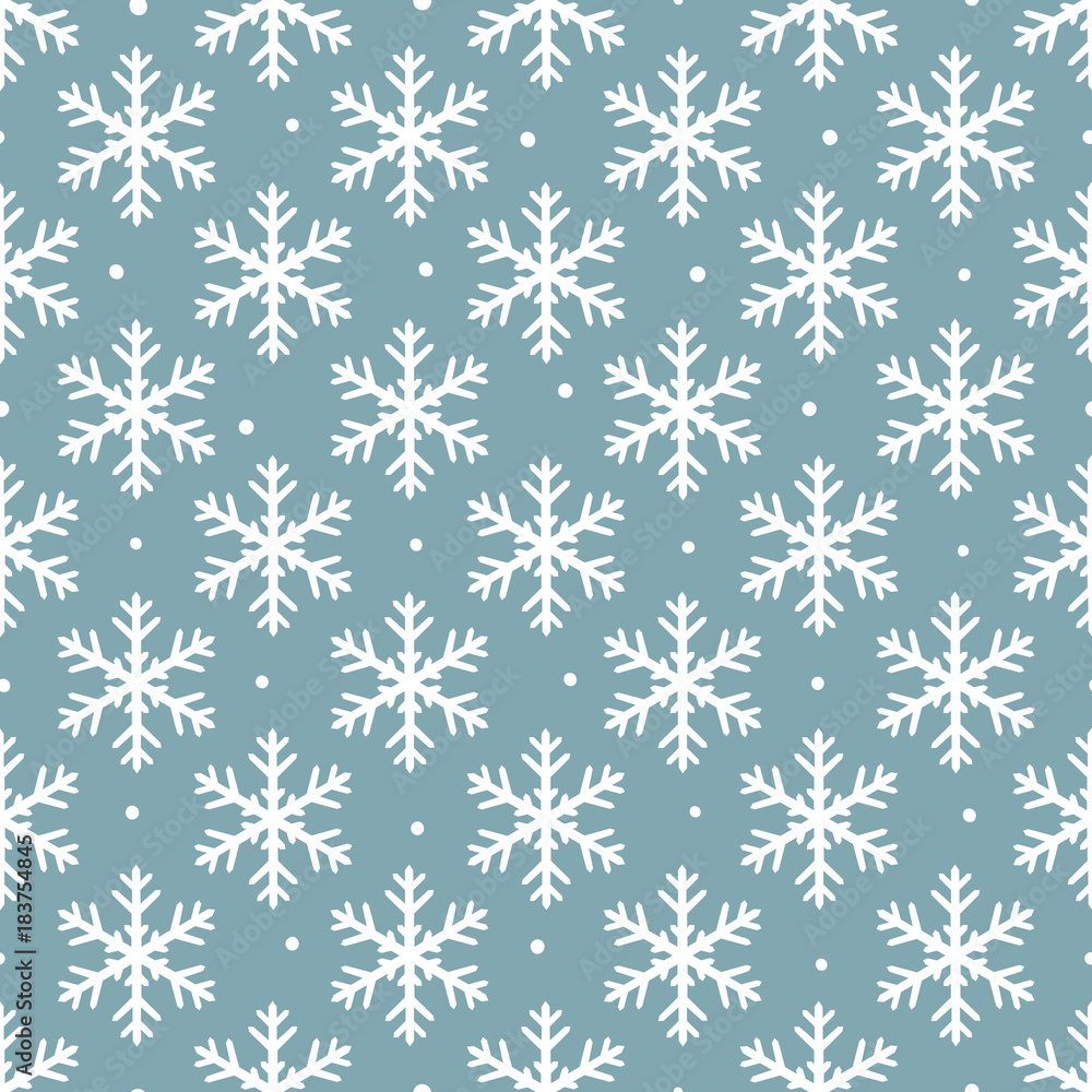 Seamless Christmas pattern with snowflakes Seamless Christmas pattern with snowflakes