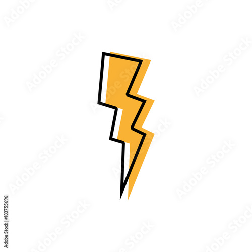 color thunder weather patch style design