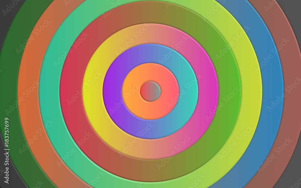 Vibrant Circular Color Gradient Hypnotic Background - Round Donut Shapes Colorful Wallpaper, Digital Graphic Art Illustration, Template Vibrant Circular Color Gradient Hypnotic Background - Round Donut Shapes Colorful Wallpaper, Digital Graphic Art Illustration, Template