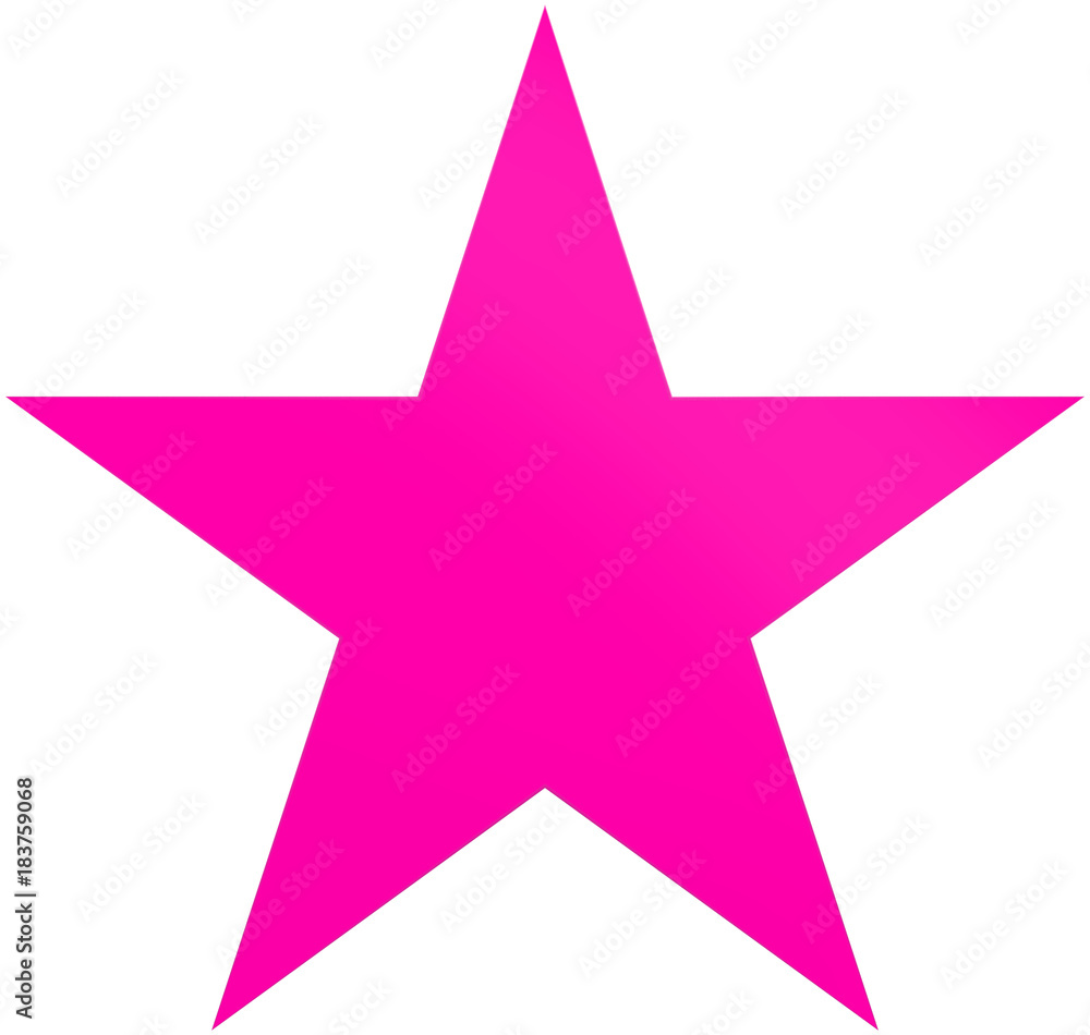 Christmas star purple - simple 5 point star - isolated on white Christmas star purple - simple 5 point star - isolated on white