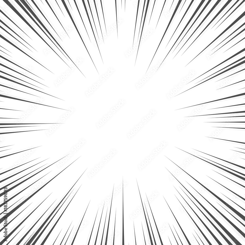 Obraz premium vector black and gray radial speed line background