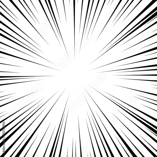 vector black radial speed line burst for background