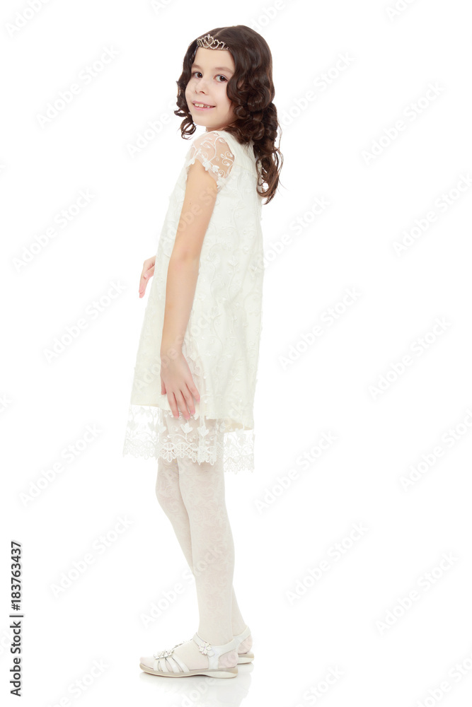 Beautiful girl with dark hair. Beautiful girl with dark hair.