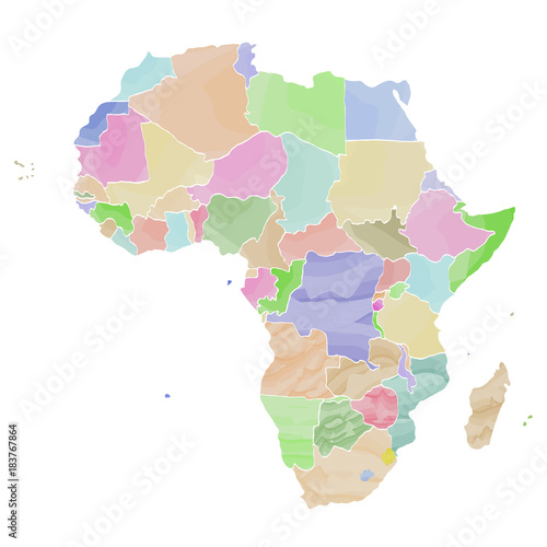 Political map of Africa