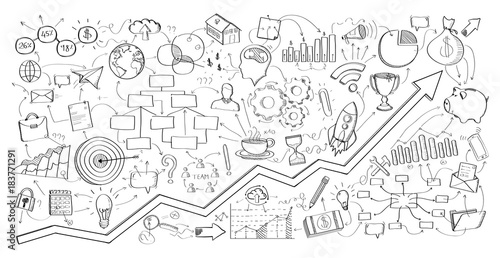 Hand drawn vector project presentation