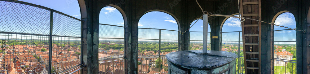 Fototapeta premium City view from tower