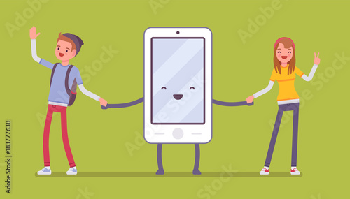 Smartphone friendship with people