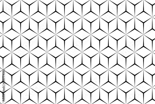 Star - vector pattern - black and white
