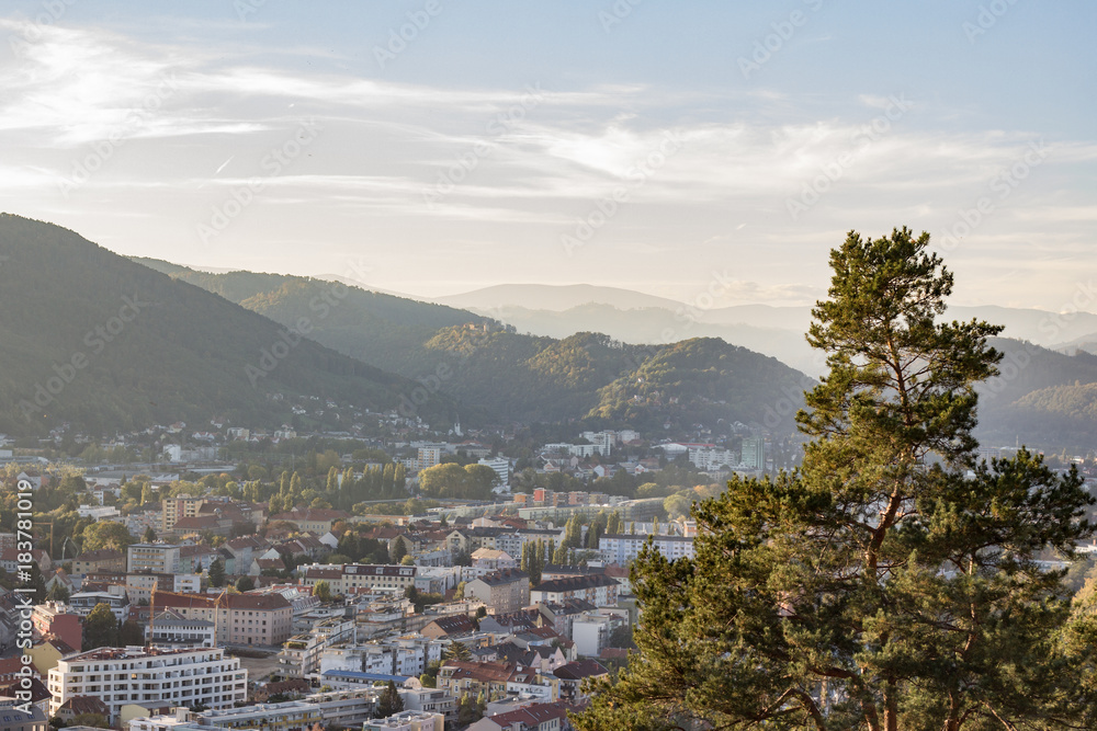 view over the city of graz