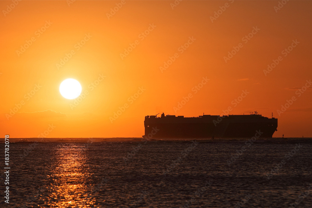 car carrier ship leaving hawaii car carrier ship leaving hawaii