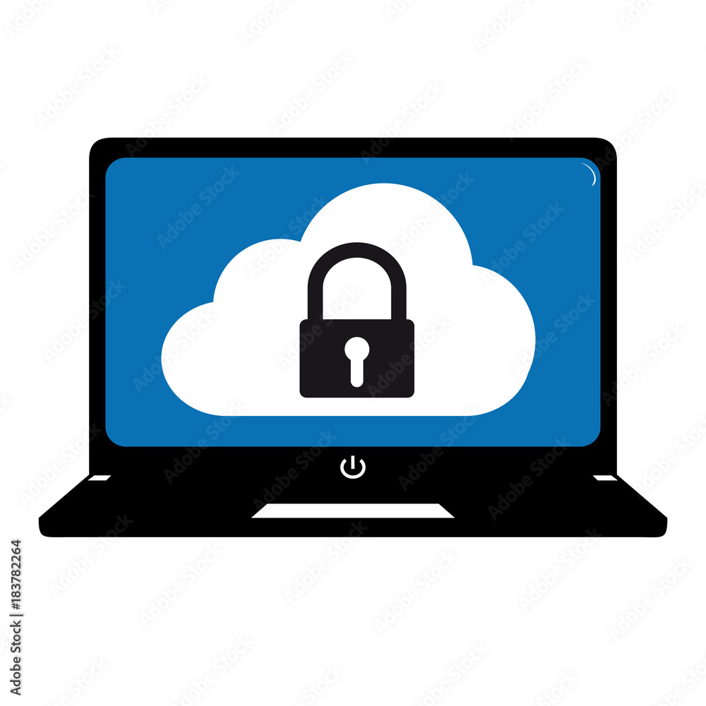 Technology Cloud Security Systems - Editable Computer Vector Illustration Technology Cloud Security Systems - Editable Computer Vector Illustration