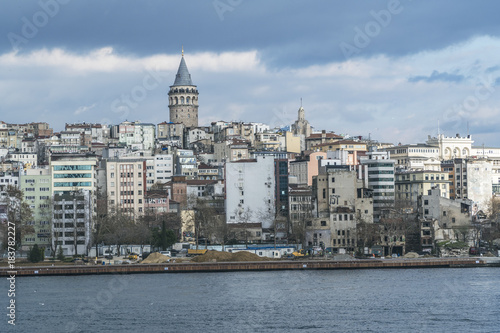A lost church in Istanbul with fragmented clouds 2