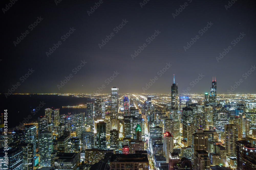 Obraz premium Big City Skyscrapers and Skyline