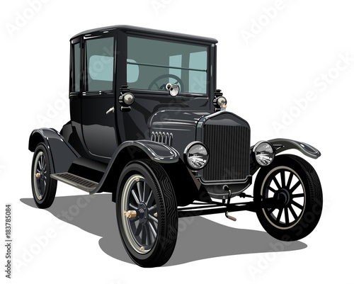 Vector vintage car