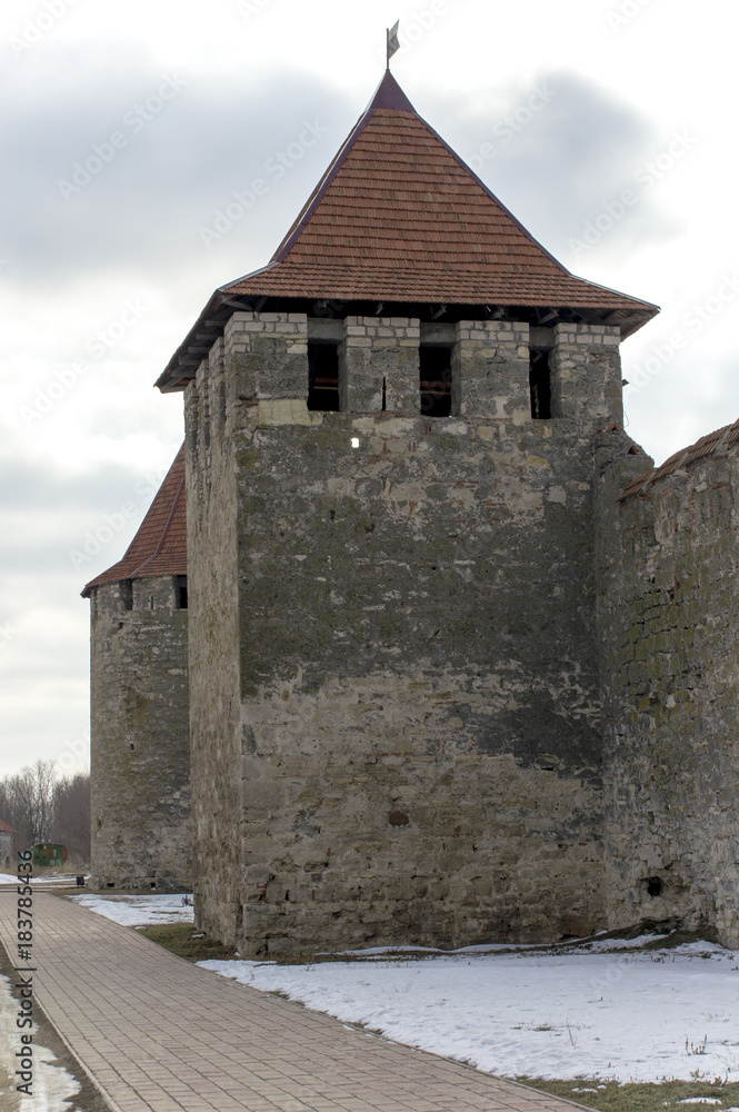 old fortress in winter