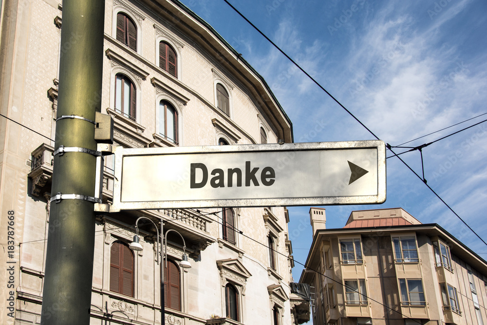 Schild 242 - Danke Schild 242 - Danke
