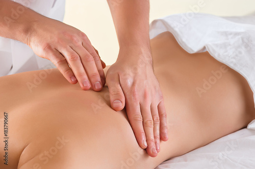 Wallpaper Mural The picture of beautiful woman in massage salon Torontodigital.ca