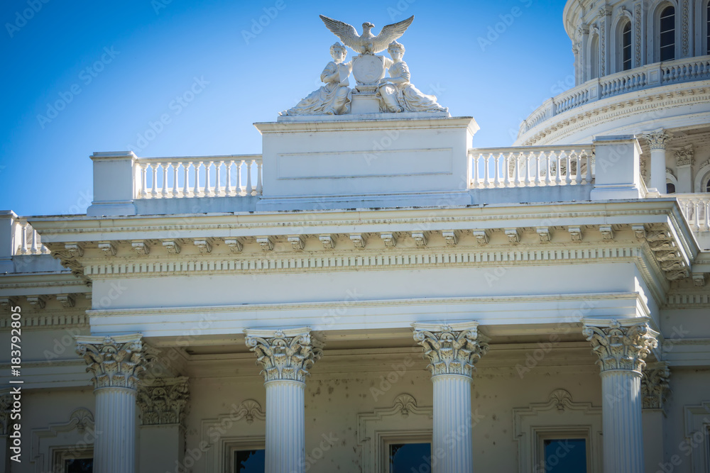city views around california state capitol building in sacramento