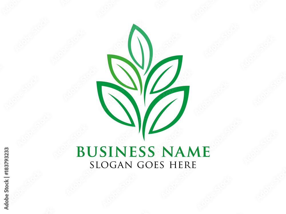 green herb tea vector logo design green herb tea vector logo design