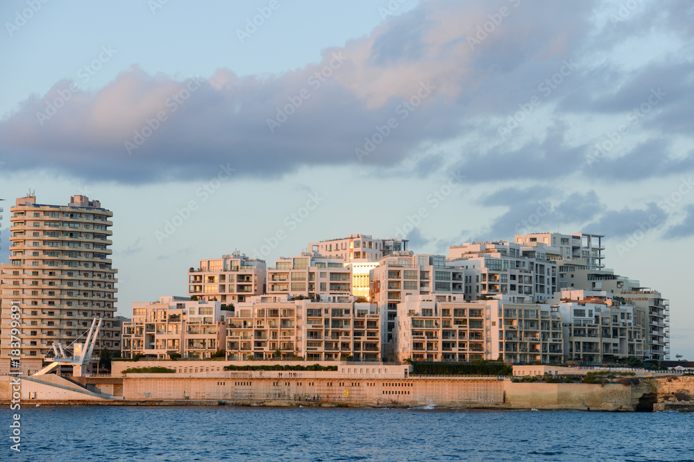 Modern residential buildings in Sliema, Malta Modern residential buildings in Sliema, Malta