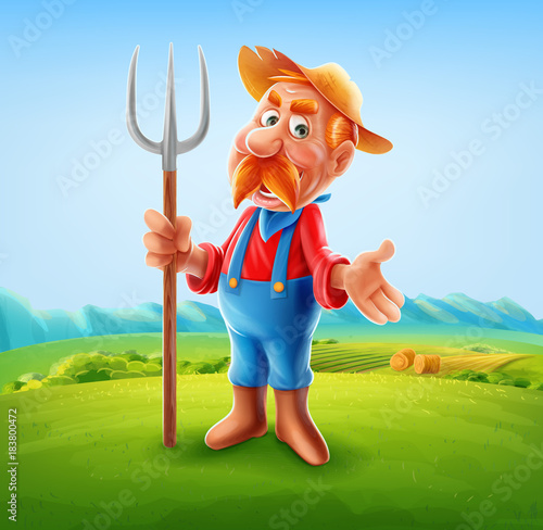 farmer illustration