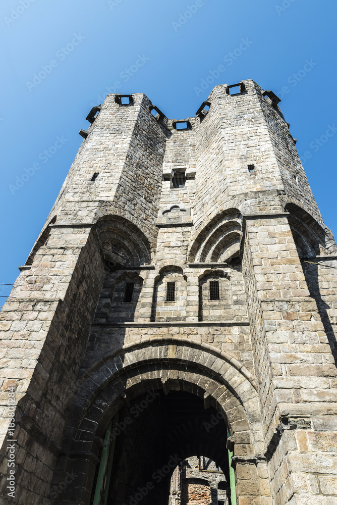 Gravensteen medieval castle in Ghent, Belgium