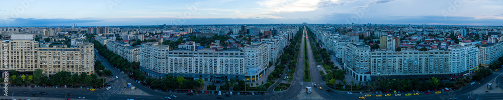 City aerial panorama bucharest City aerial panorama bucharest