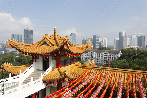 The Thean Hou Temple is a 6-tiered temple to the Chinese sea goddess Mazu located in Kuala Lumpur, Malaysia. 