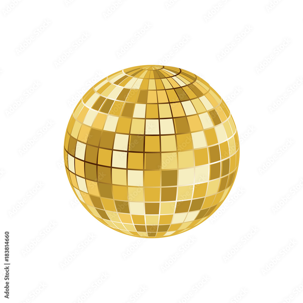 Obraz premium golden disco ball