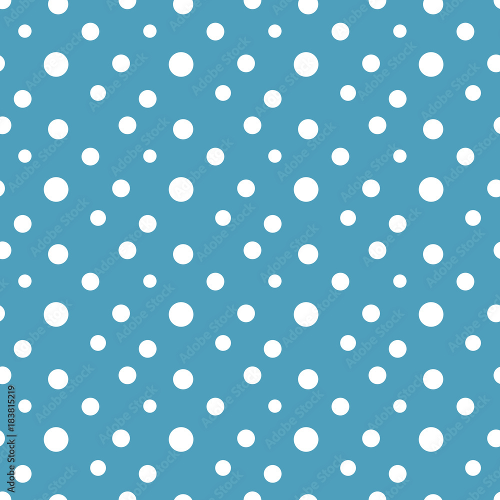 Polka dots snow seamless pattern Polka dots snow seamless pattern
