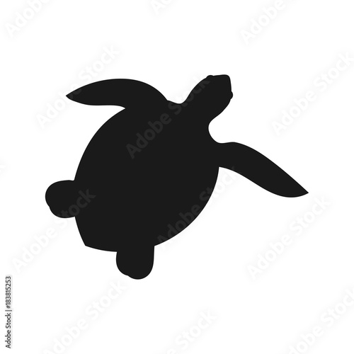 Sea turtle shape icon