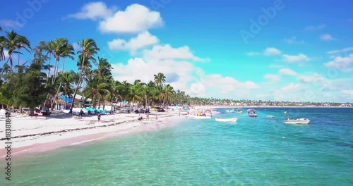 caribbean beach resort aerial view photo