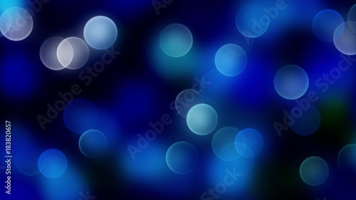 blue bokeh background created by neon lights. photo