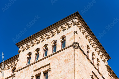 Tarragona Cathedral (Catholic cathedral) on a sunny day, Catalunya, Spain. Copy space for text.