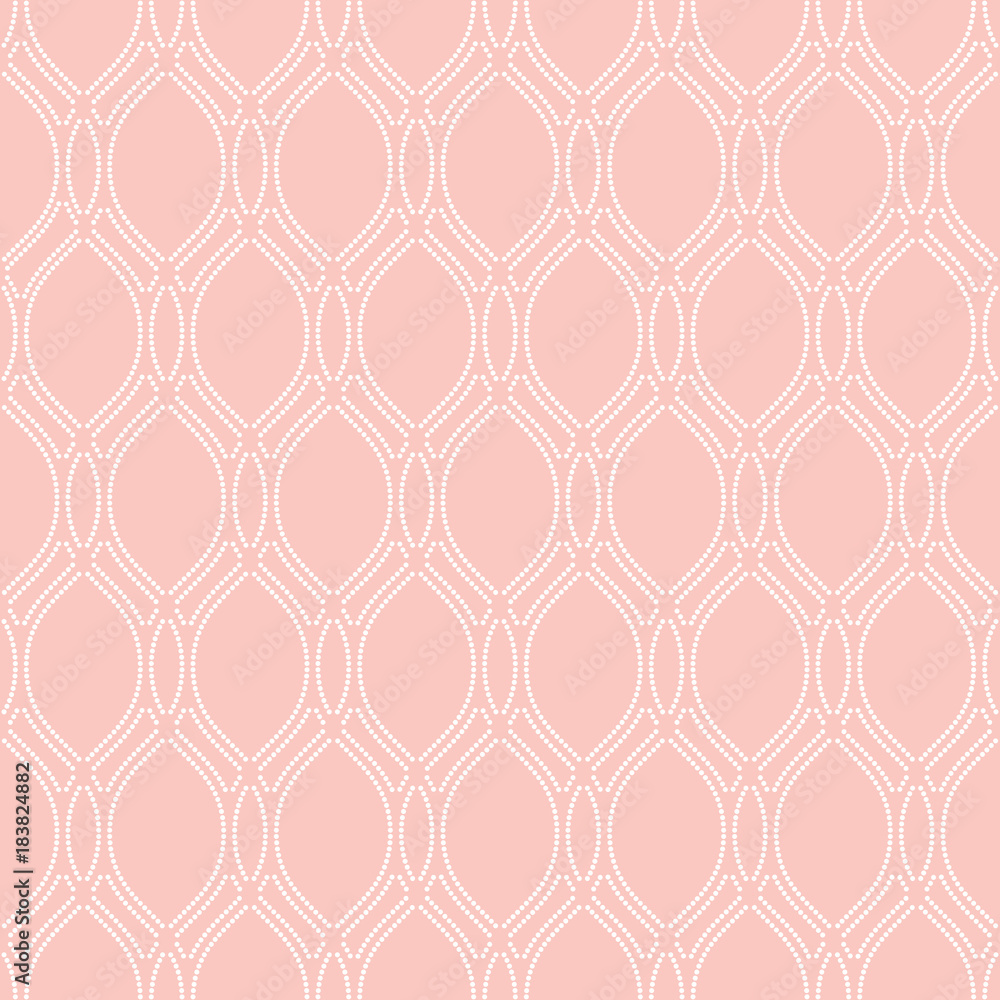 Seamless ornament. Modern background. Geometric pattern with repeating dotted wavy lines Seamless ornament. Modern background. Geometric pattern with repeating dotted wavy lines