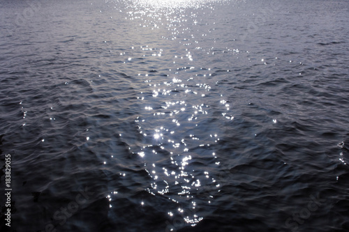 beautiful sun reflection in water