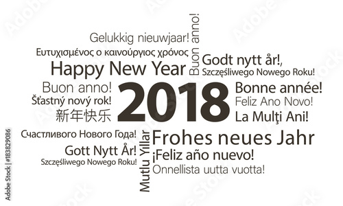 2018 word cloud with different languages