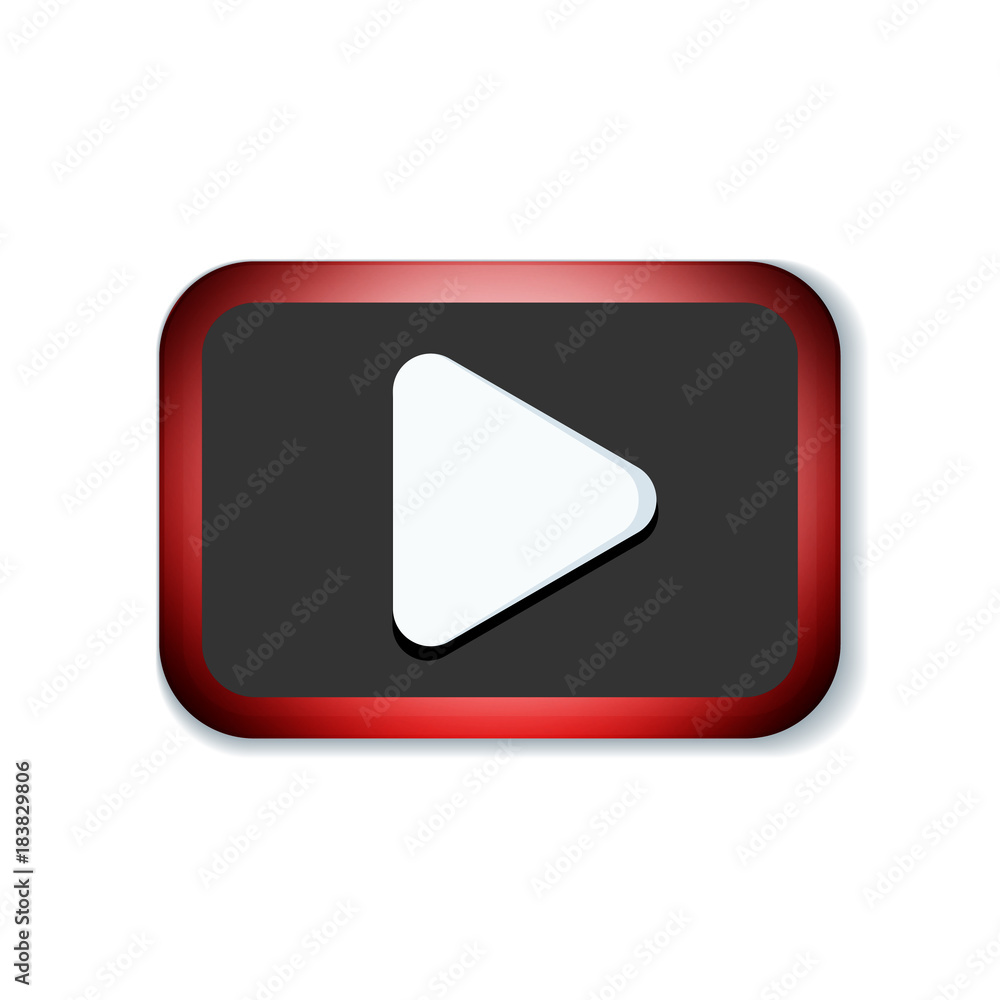 Play button sign illustration Play button sign illustration