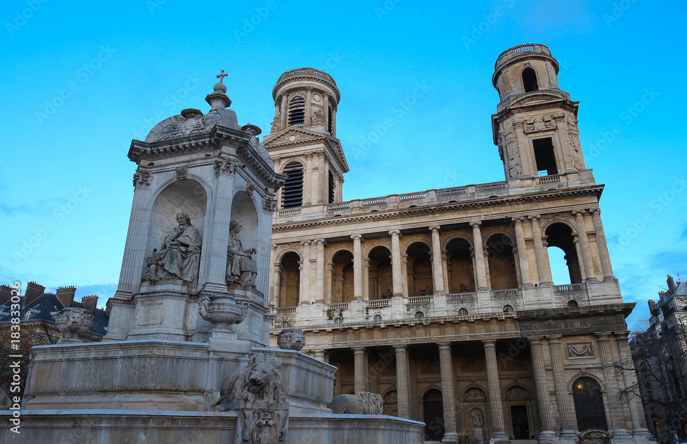 The church Saint Sulpice, Paris, France.