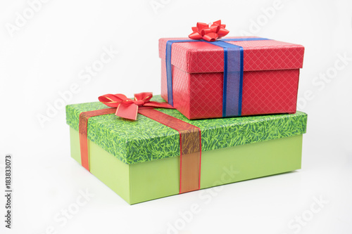 colorful gift packages, new year, Valentine's day.