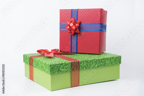 colorful gift packages, new year, Valentine's day.