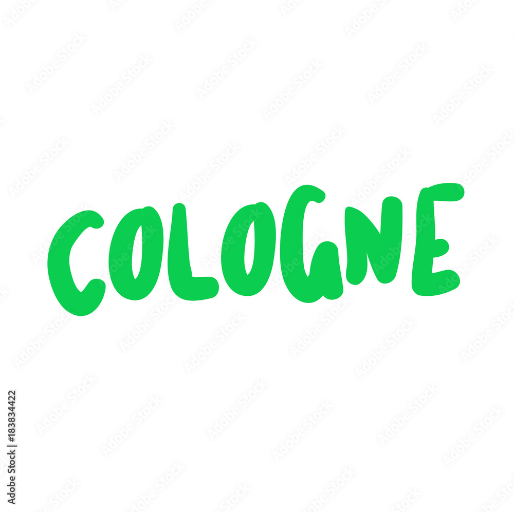 Cologne. Typographic stamp visualisation concept Original series.